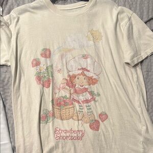 Hollister Cream Strawberry Shortcake Tee